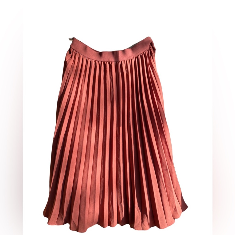 Kate Kasin. Brown skirt.